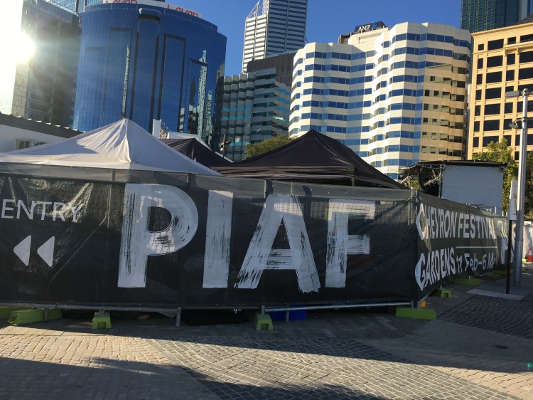 The entrance to the Chevron Festival Gardens